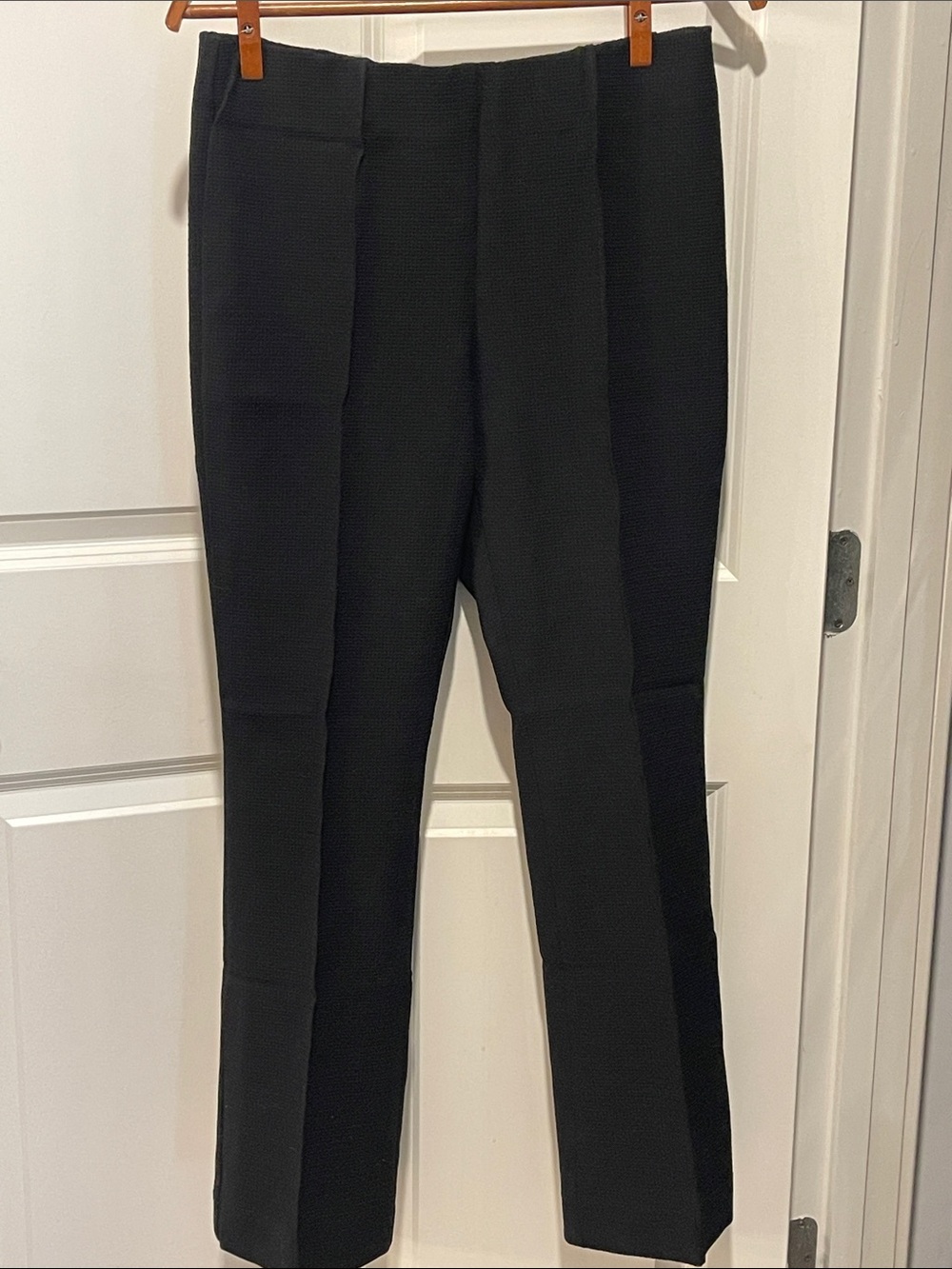 ANN MASHBURN Black Cropped Ankle Dress Pants